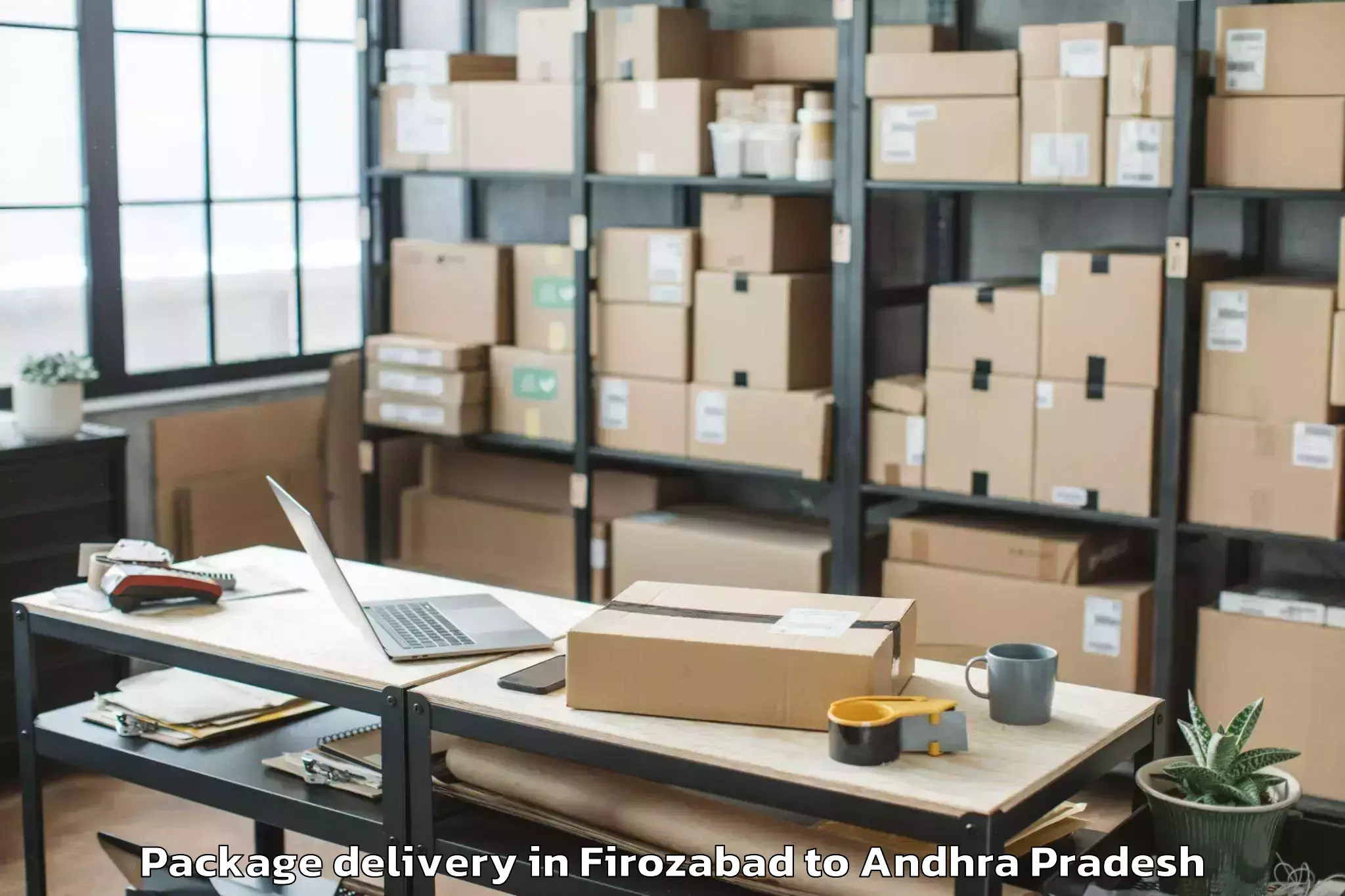 Hassle-Free Firozabad to Bhimadole Package Delivery